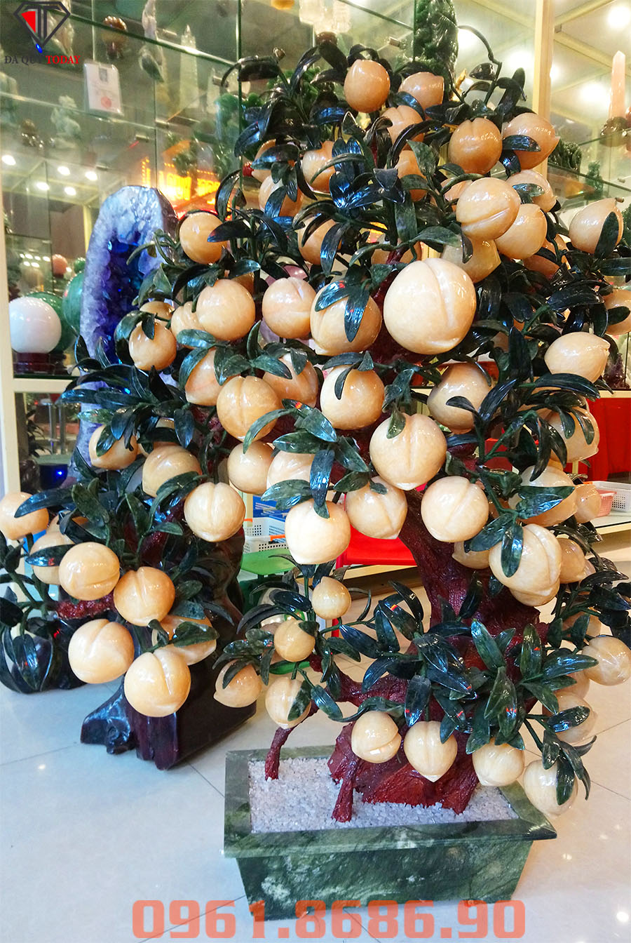 Cây đào đá ngọc hoàng long 88 quả