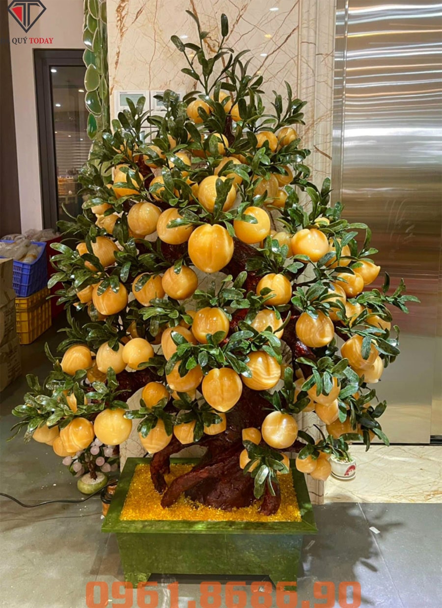 Cây đào đá ngọc hoàng long 138 quả